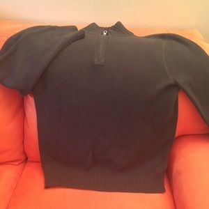 JCrew men’s 1/4 zip sweater, Large, dark grey